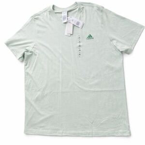 Adidas Slim Fit T-Shirt Mens Size XXL Light Green Logo Tee Gym Training NWT
